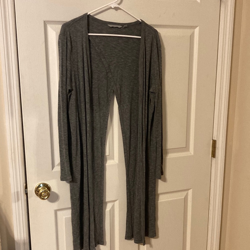 Athleta Camino long split back cardigan size small